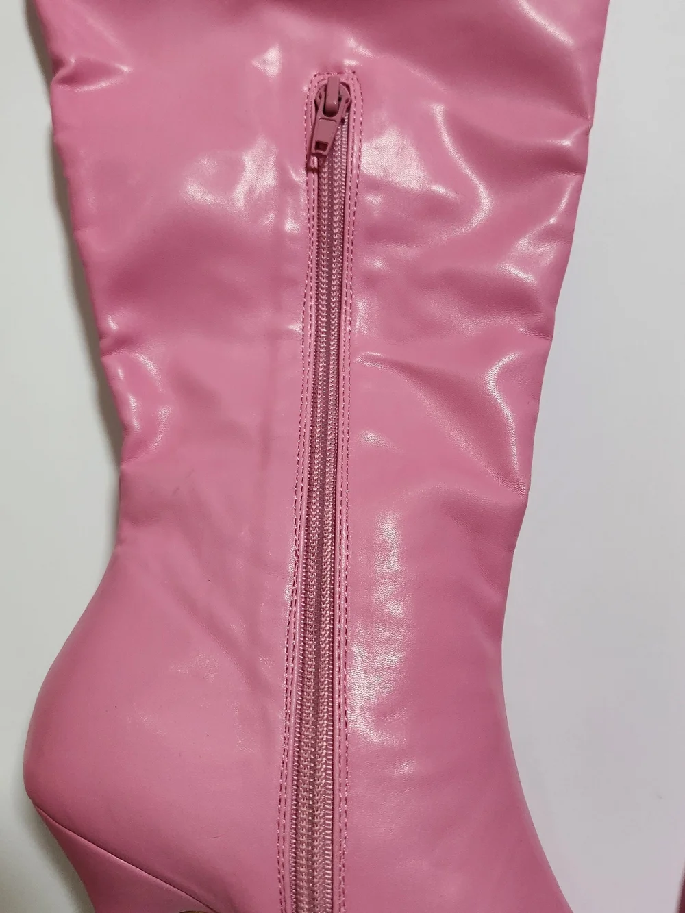 Pink Women's Knee-High Stiletto Boots